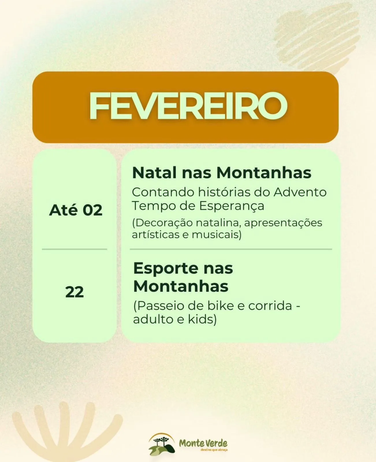 Programação Fevereiro